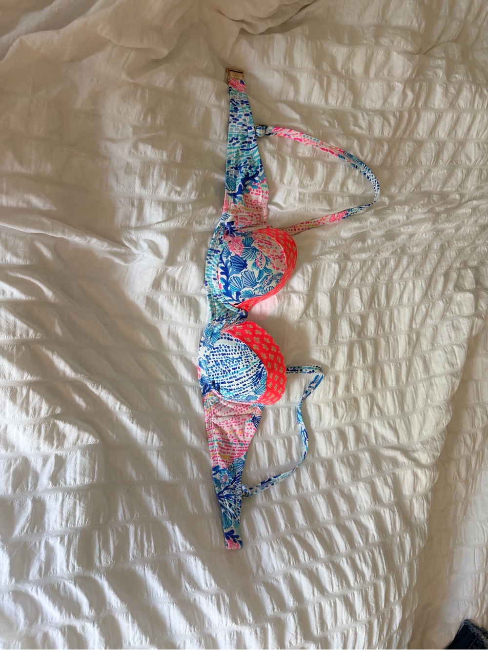Lilly Pulitzer Blue and Pink swim top